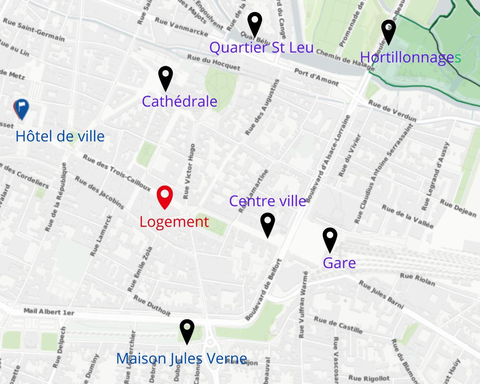 Jacobin-Centre Ville-Paisible-2 Couchages Amiens Ngoại thất bức ảnh